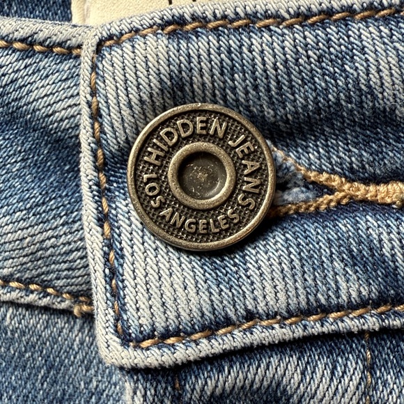 Hidden Jeans Nori Front Pocket Stretch Wide Leg- Medium Wash Size 29 - Picture 5 of 11